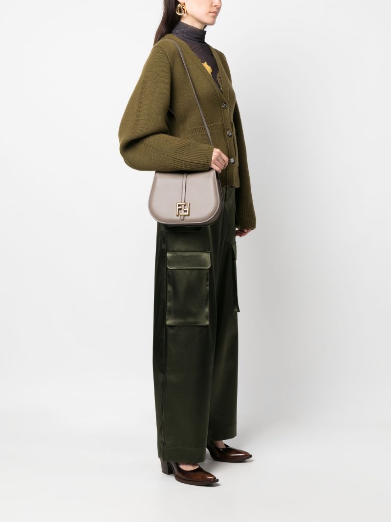 Grey CÃ¢â_x0082_¬â_x0084_¢mon Medium Leather Satchel