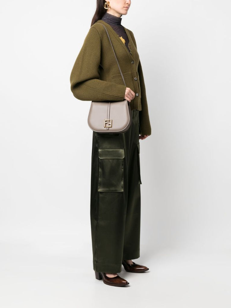 Grey CÃ¢â_x0082_¬â_x0084_¢mon Medium Leather Satchel