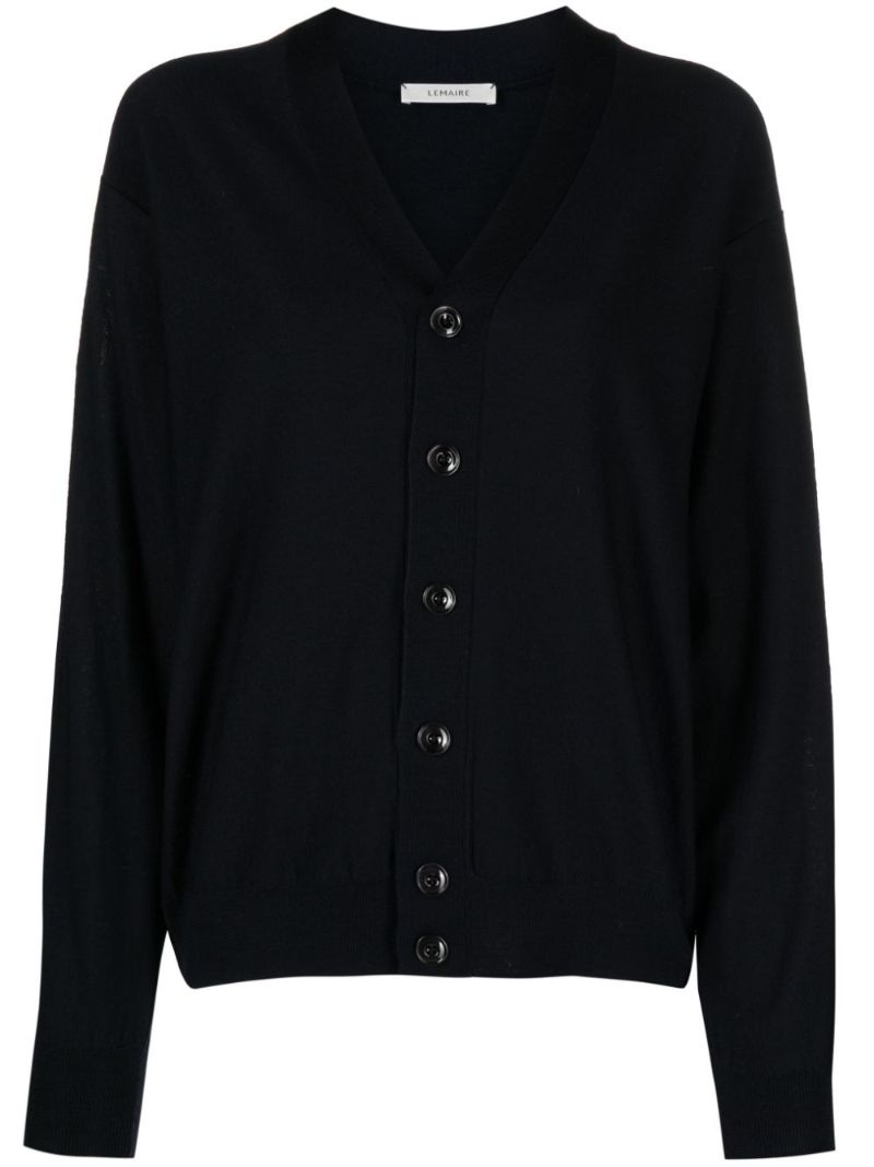 Blue V-neck Cardigan