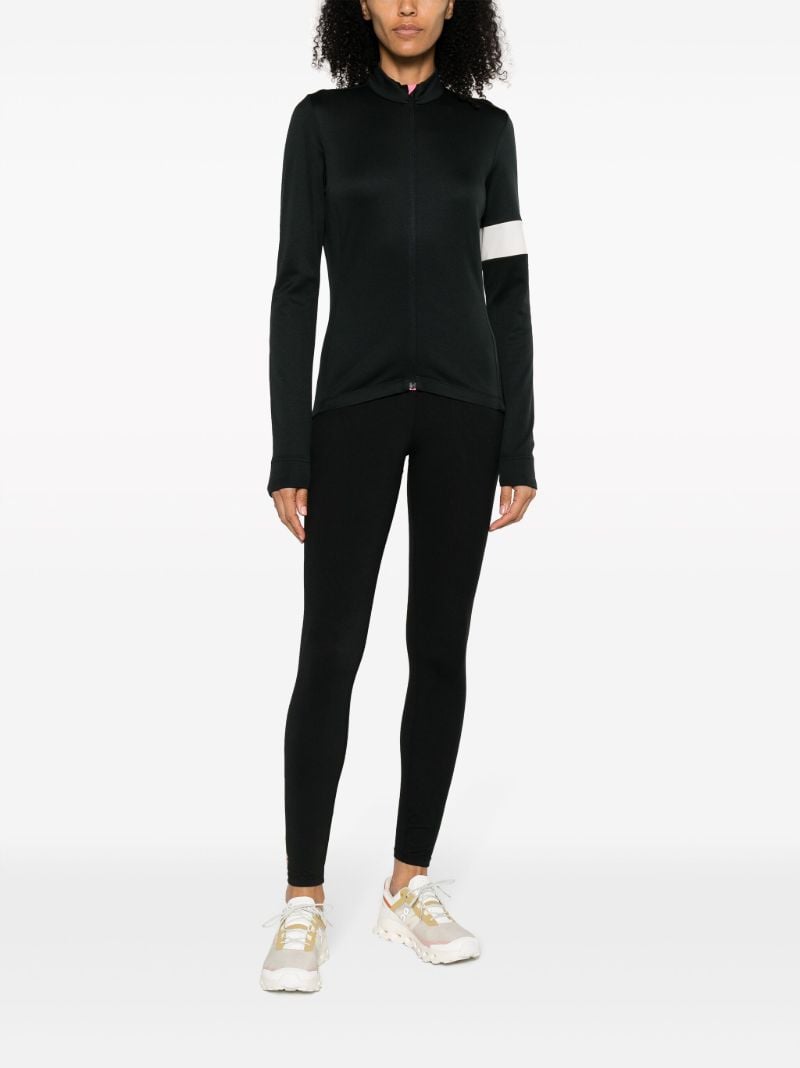 Black Long-sleeve Cycling Jersey Top