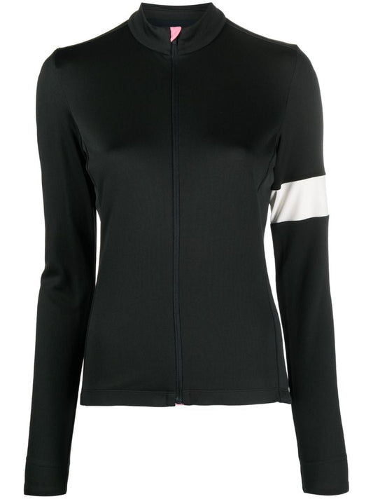 Black Long-sleeve Cycling Jersey Top