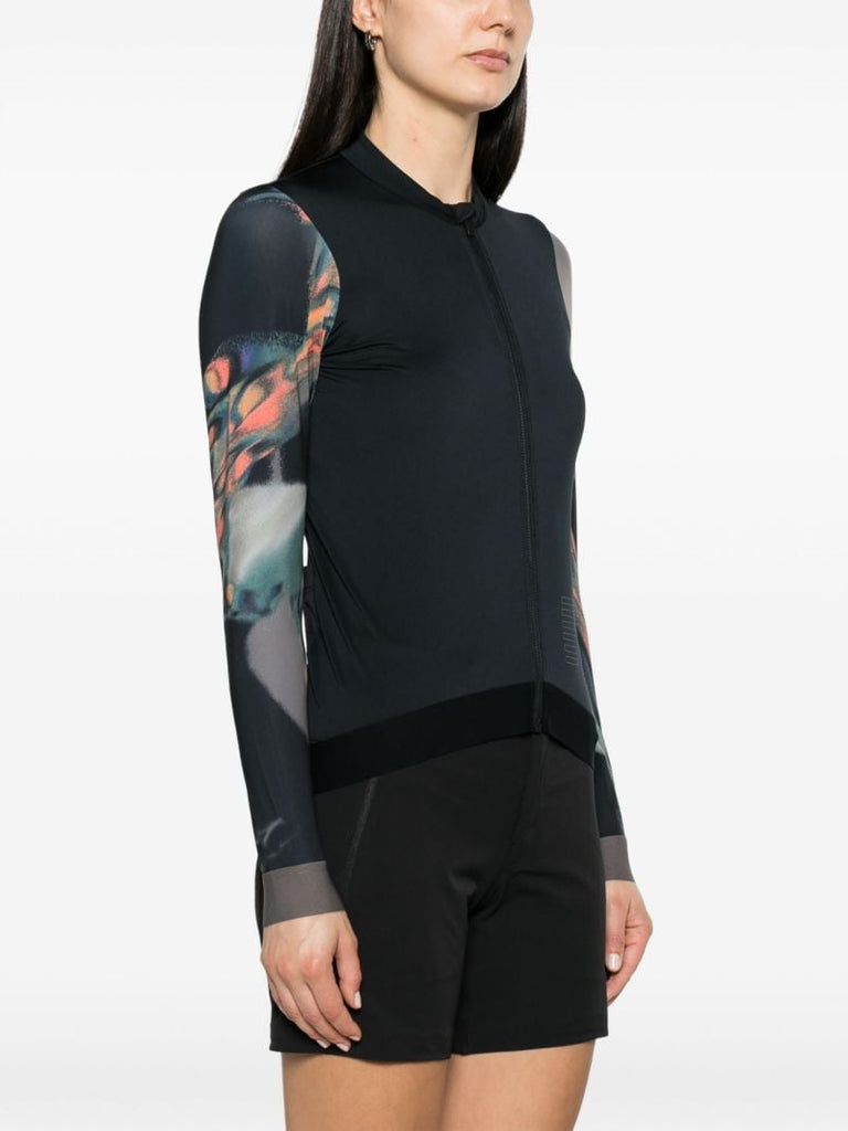 Black Pro Team Long Sleeve Training Jersey Top