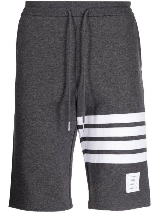 4-bar Cotton Track Shorts