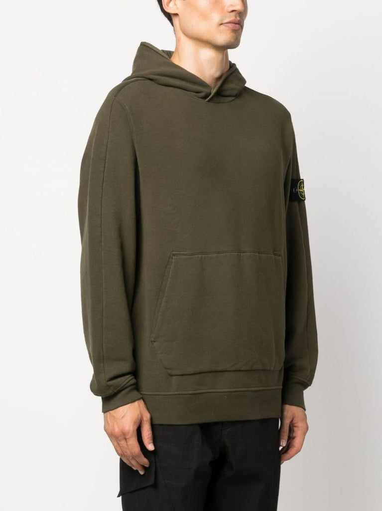 Green Cotton Hoodie