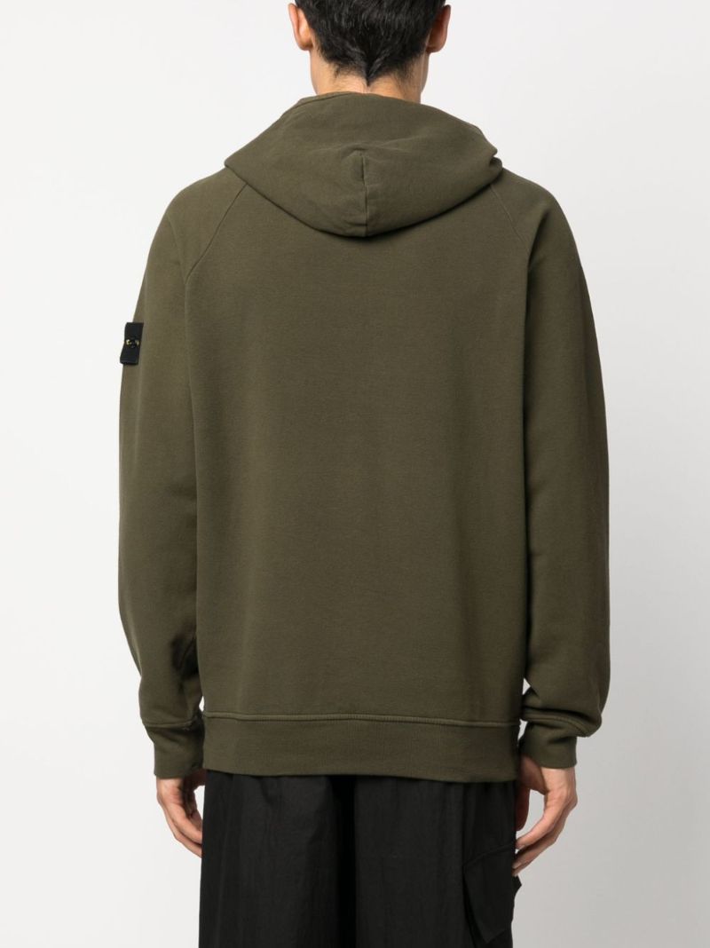 Green Cotton Hoodie