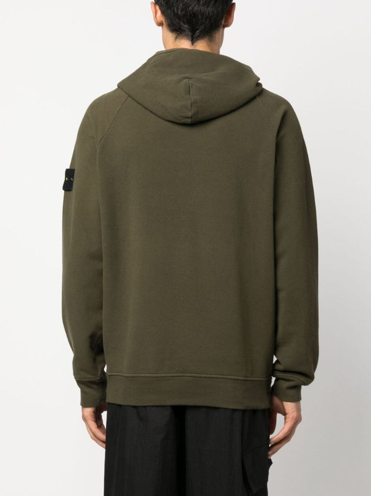 Green Cotton Hoodie