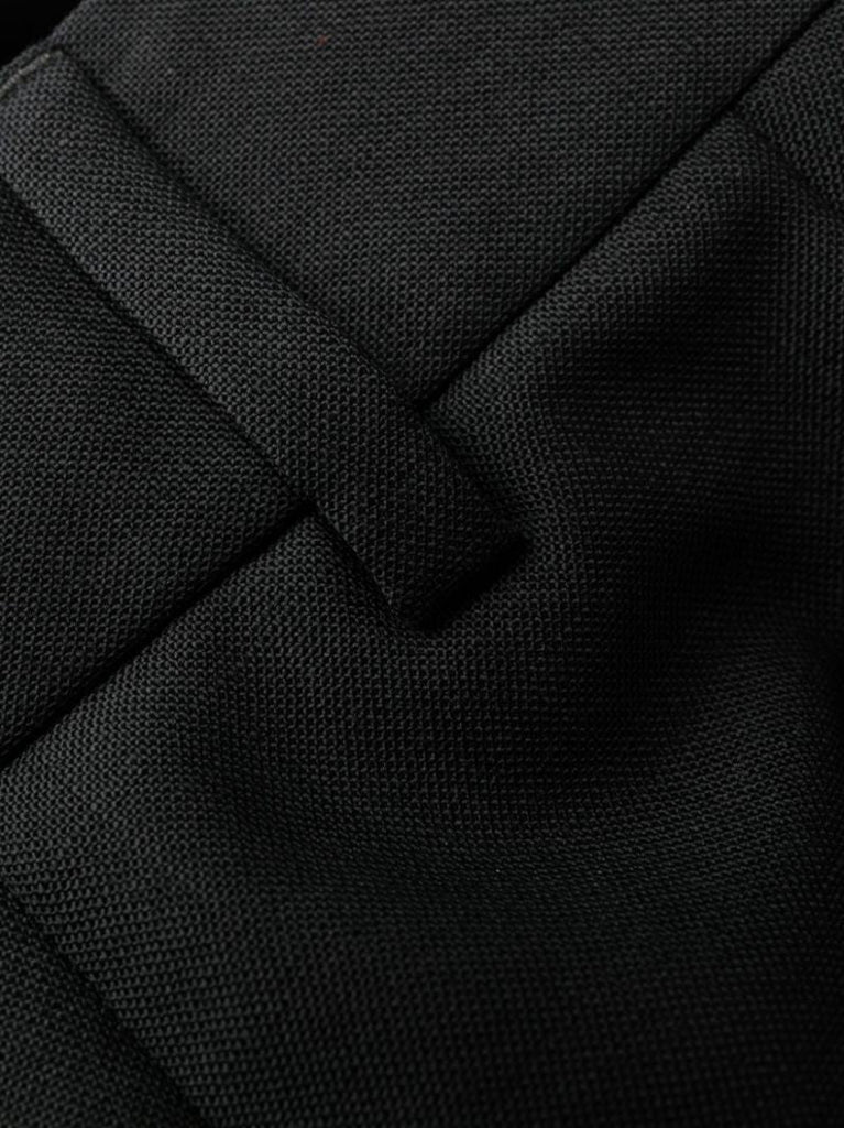 Black Medusa-plaque Virgin-wool Trousers