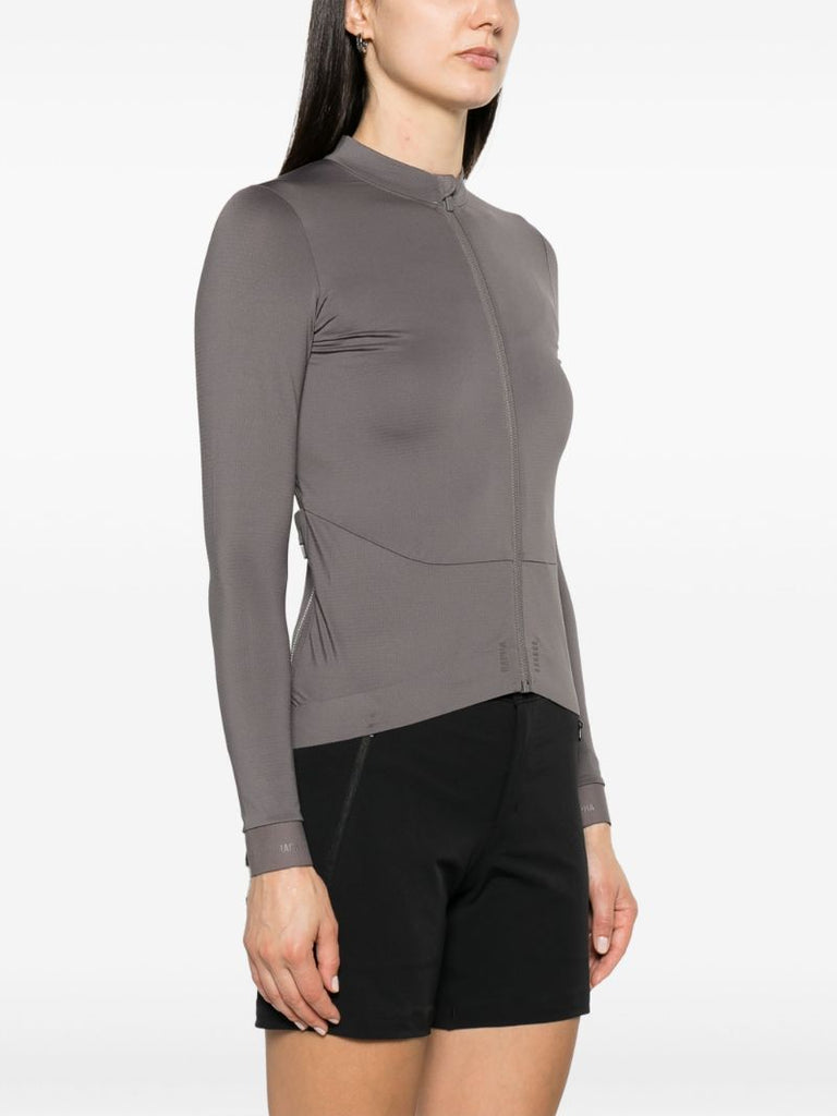 Grey Pro Team Long Sleeve Jersey Top