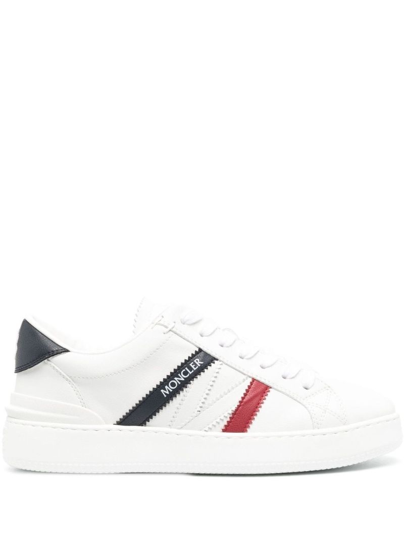 White Monaco M Faux Leather Sneakers