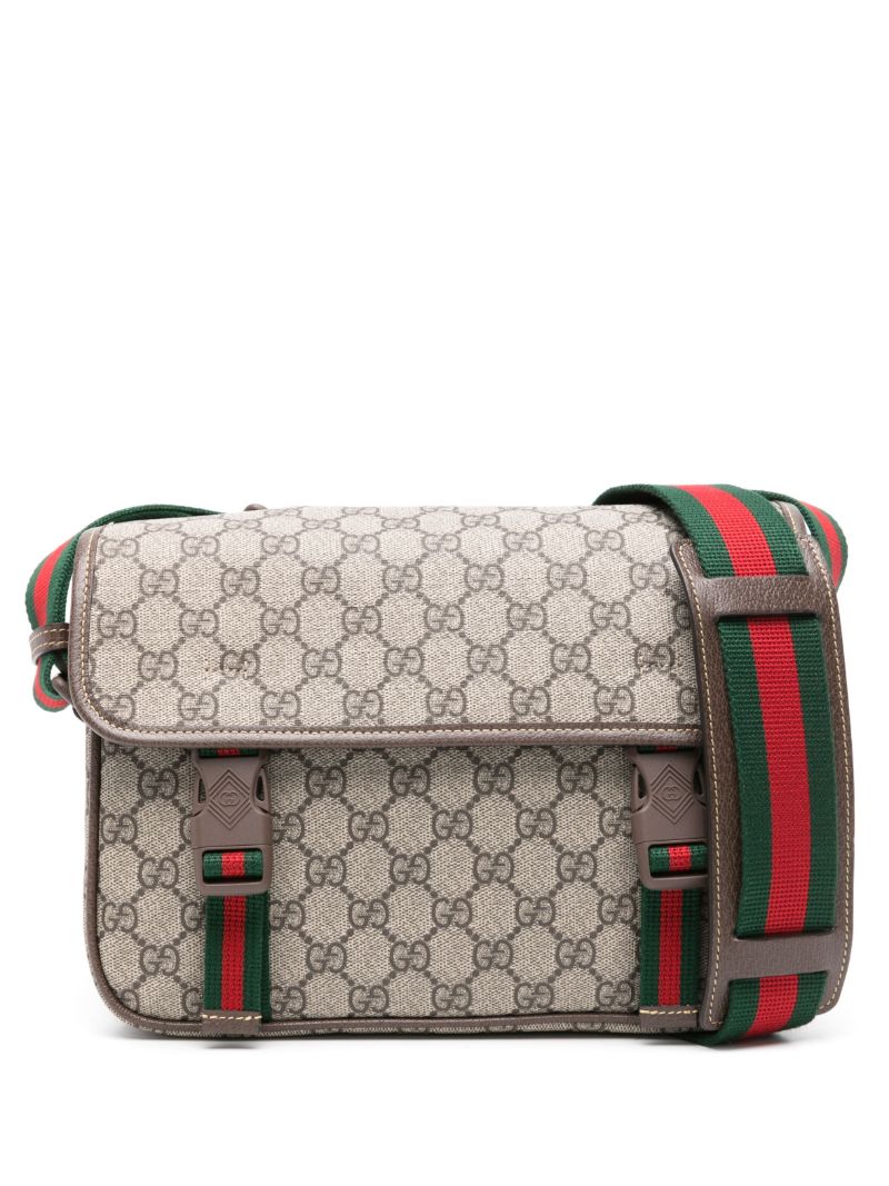 Neutral Gg Canvas Cross Body Bag