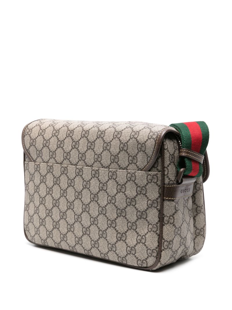 Neutral Gg Canvas Cross Body Bag