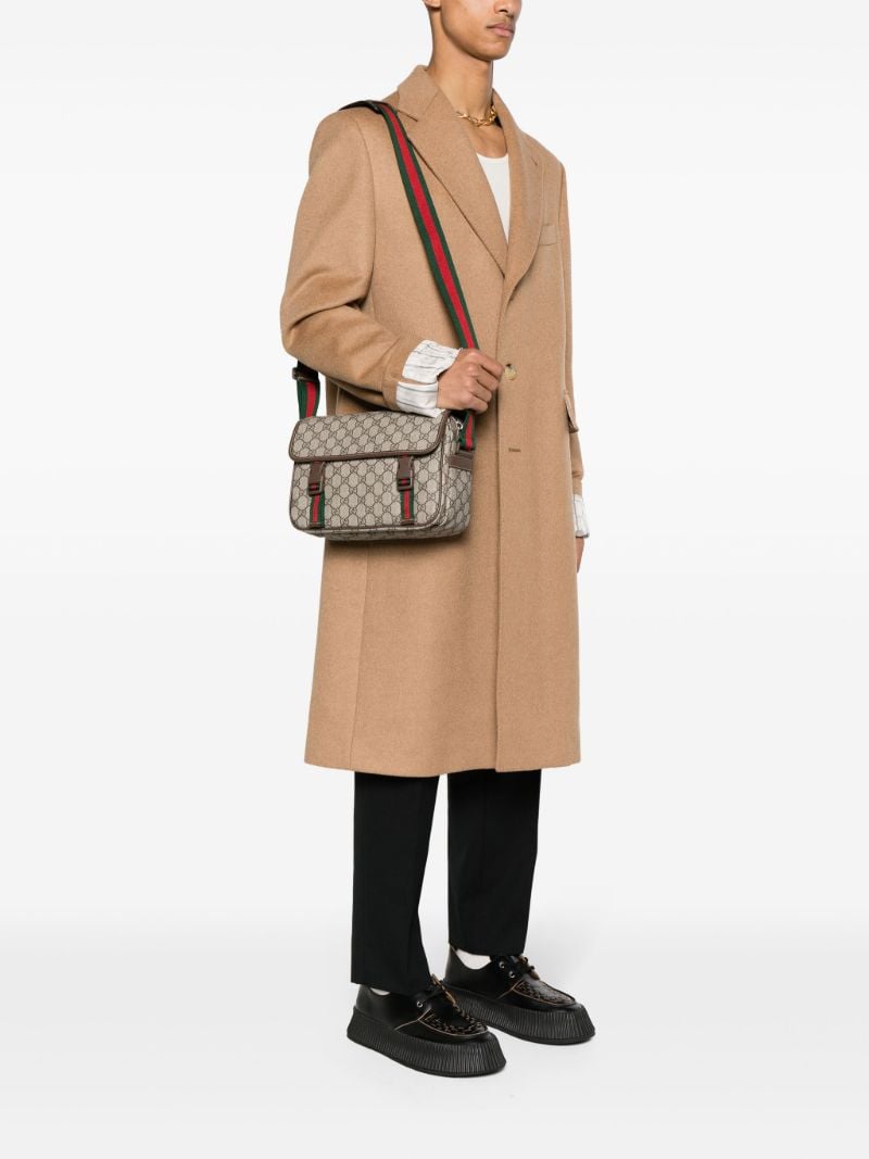 Neutral Gg Canvas Cross Body Bag