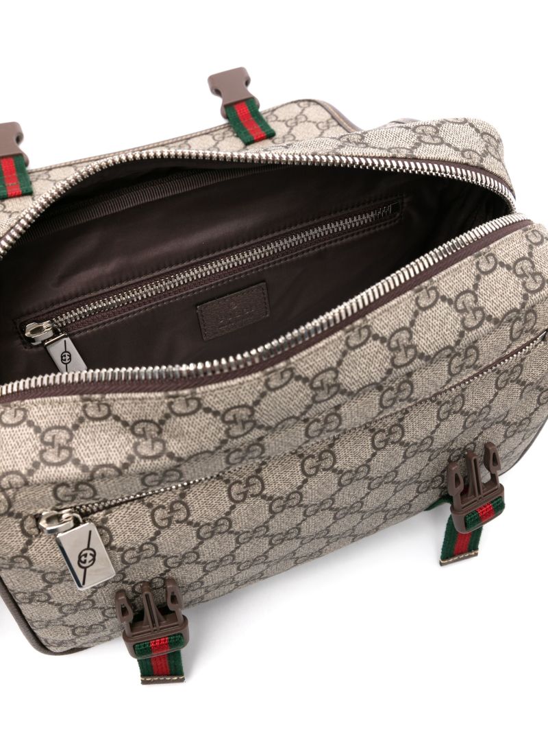 Neutral Gg Canvas Cross Body Bag