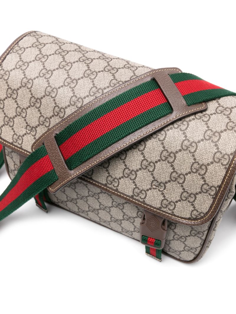Neutral Gg Canvas Cross Body Bag