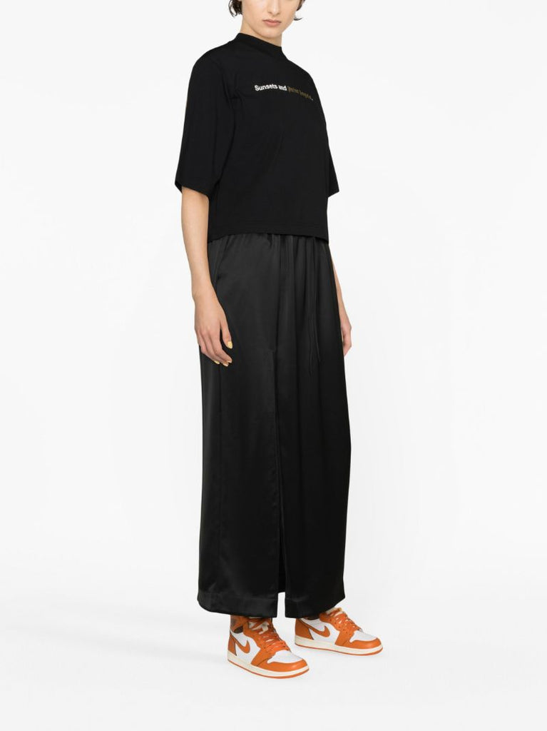Black Sunsets-print Cotton T-shirt
