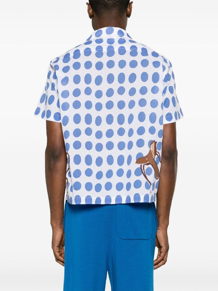 Blue Jockey Dot Cotton Shirt