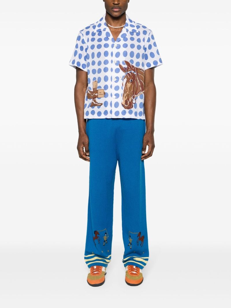 Blue Jockey Dot Cotton Shirt