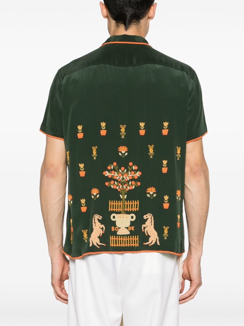 Green Beaded Paddock Sampler Shirt