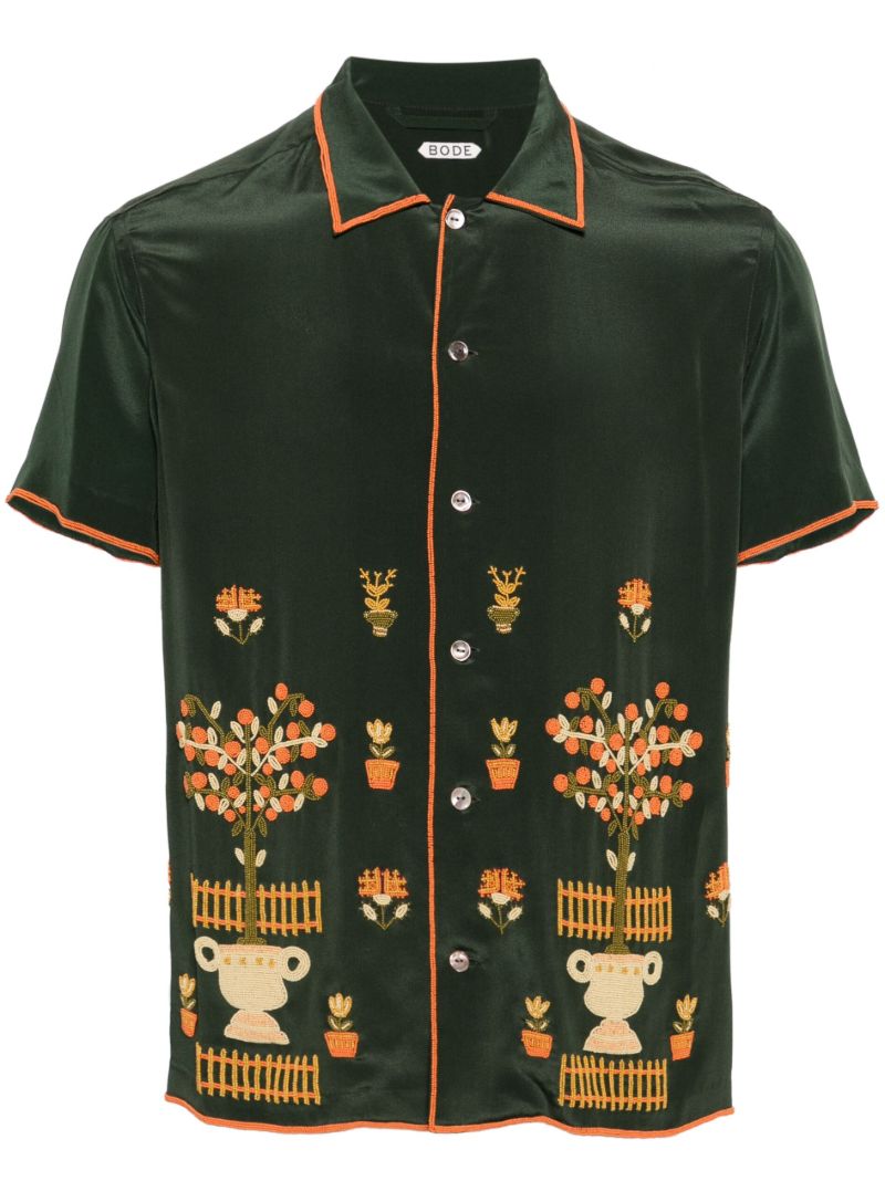 Green Beaded Paddock Sampler Shirt
