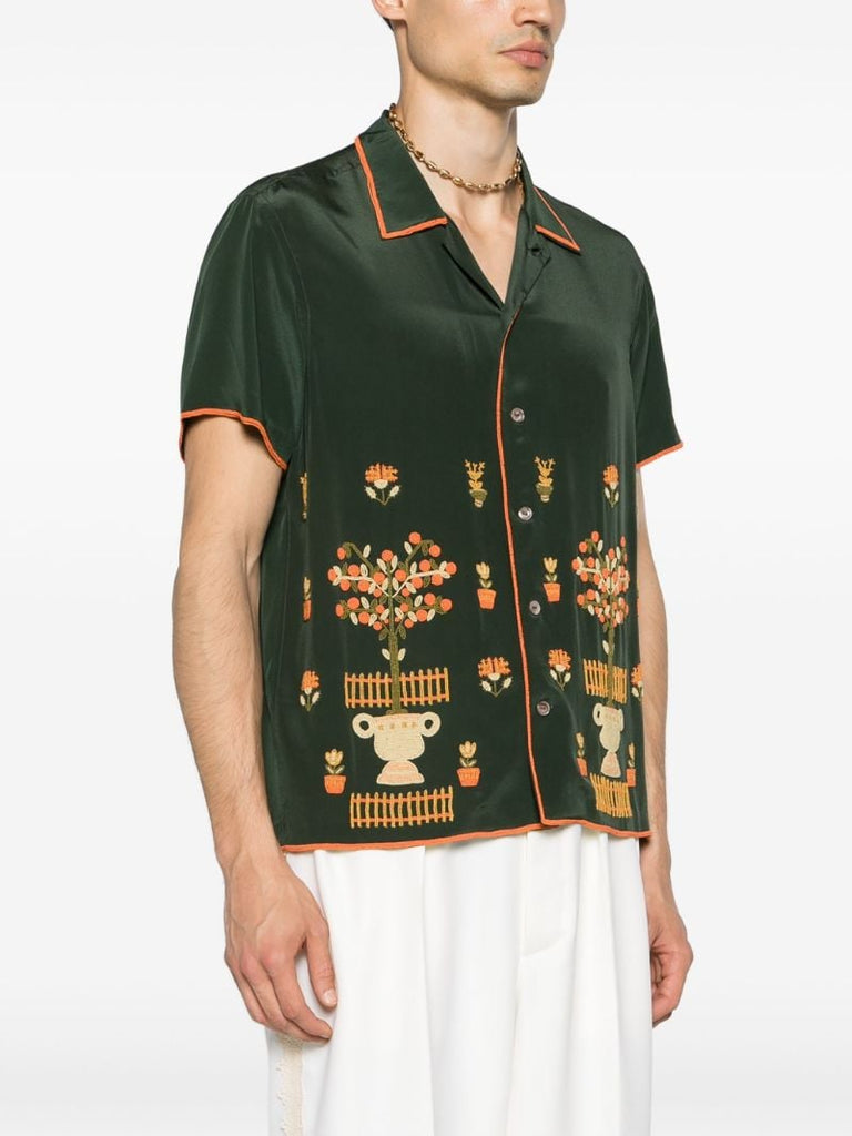 Green Beaded Paddock Sampler Shirt