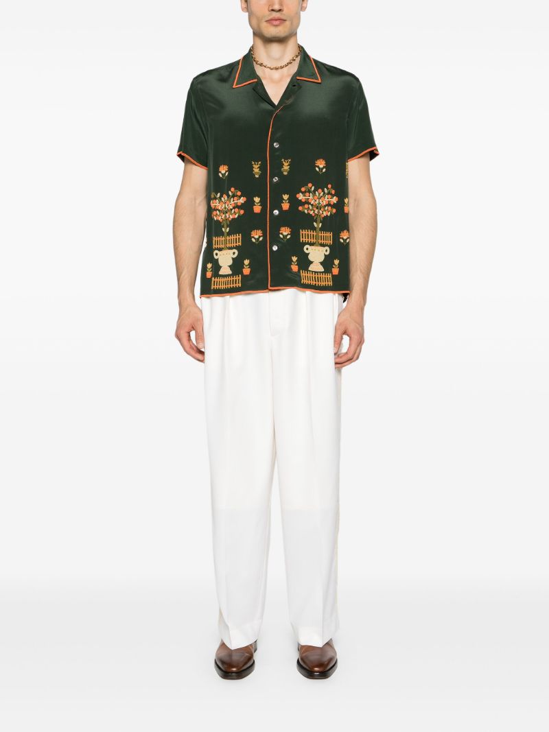 Green Beaded Paddock Sampler Shirt