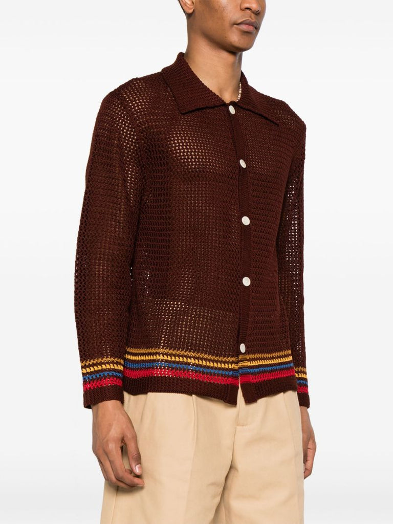 Brown Bayberry Cotton Cardigan