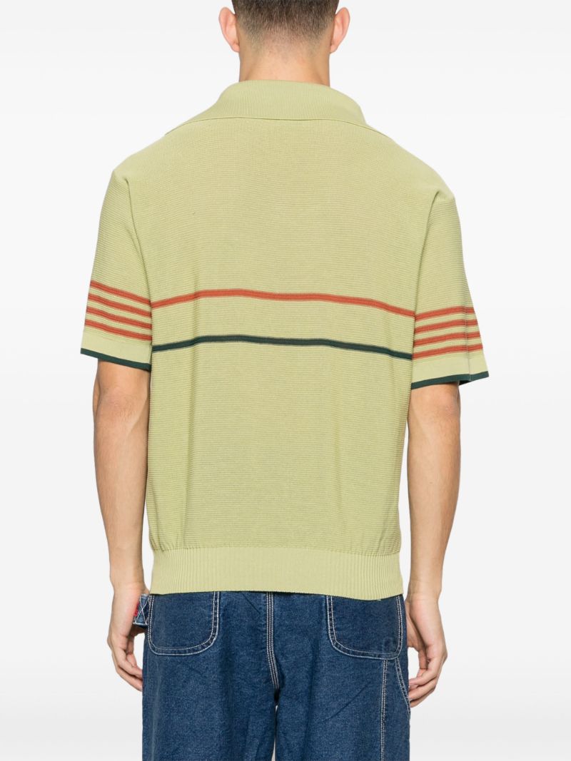 Green Palmer Knitted Polo Shirt