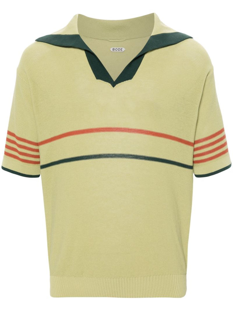 Green Palmer Knitted Polo Shirt