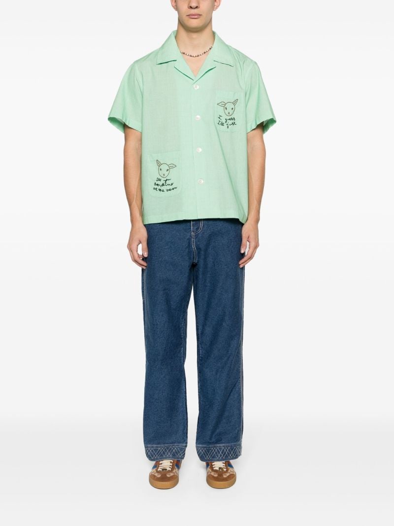 Green See You At the Barn Checked Shirt