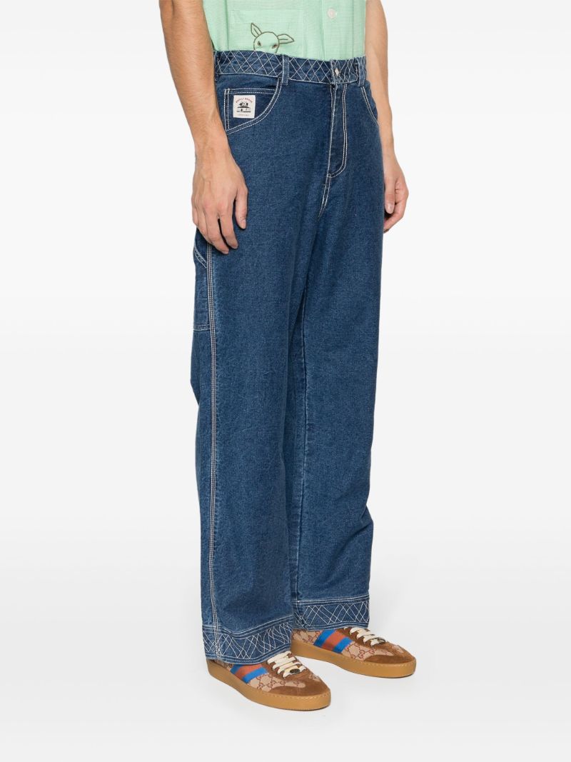 Blue Knolly Brook Straight-leg Jeans