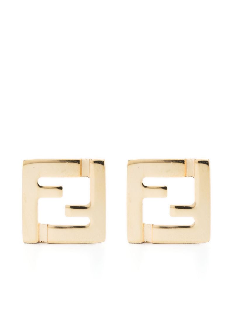 Gold-tone Forever Fendi Stud Earrings