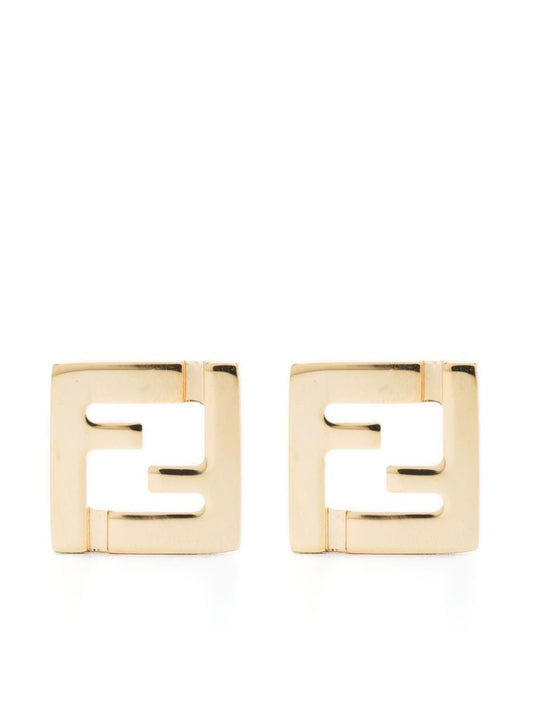 Gold-tone Forever Fendi Stud Earrings