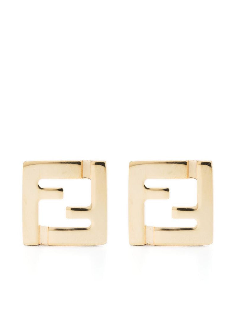 Gold-tone Forever Fendi Stud Earrings