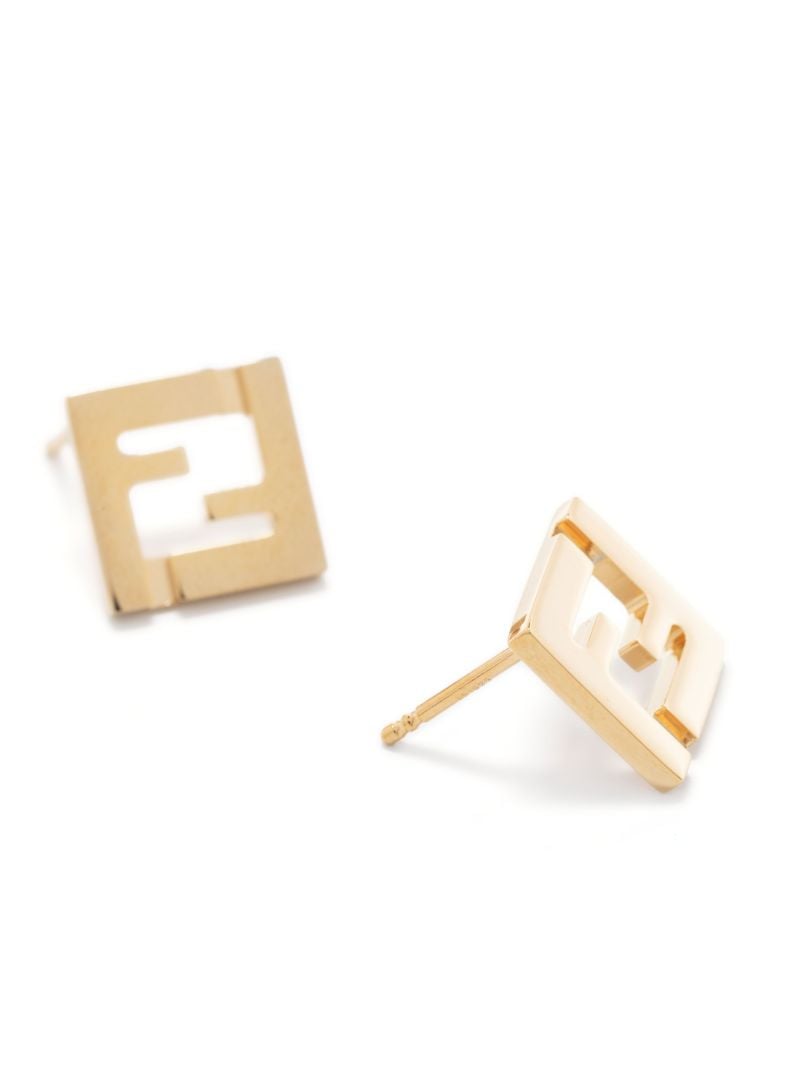 Gold-tone Forever Fendi Stud Earrings