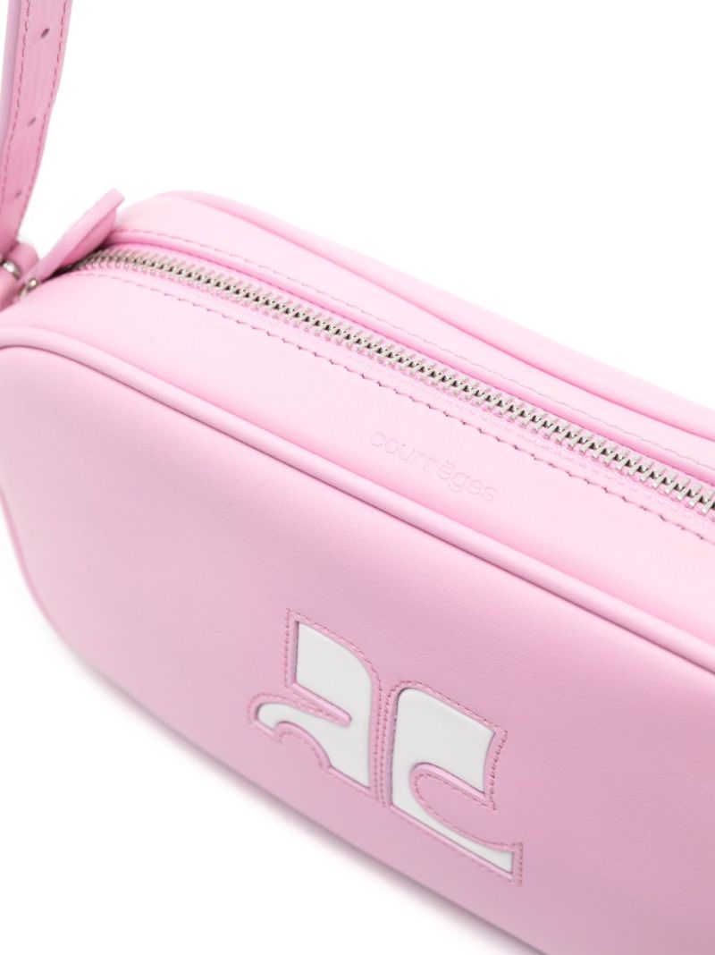 Pink RÃ_x0083_Â©Ã_x0083_Â©dition Leather Shoulder Bag