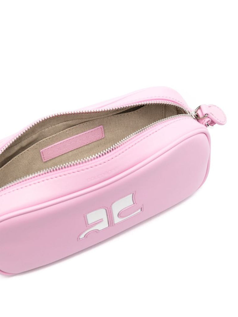 Pink RÃ_x0083_Â©Ã_x0083_Â©dition Leather Shoulder Bag