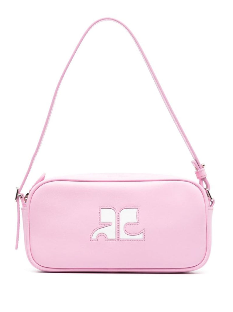 Pink RÃ_x0083_Â©Ã_x0083_Â©dition Leather Shoulder Bag