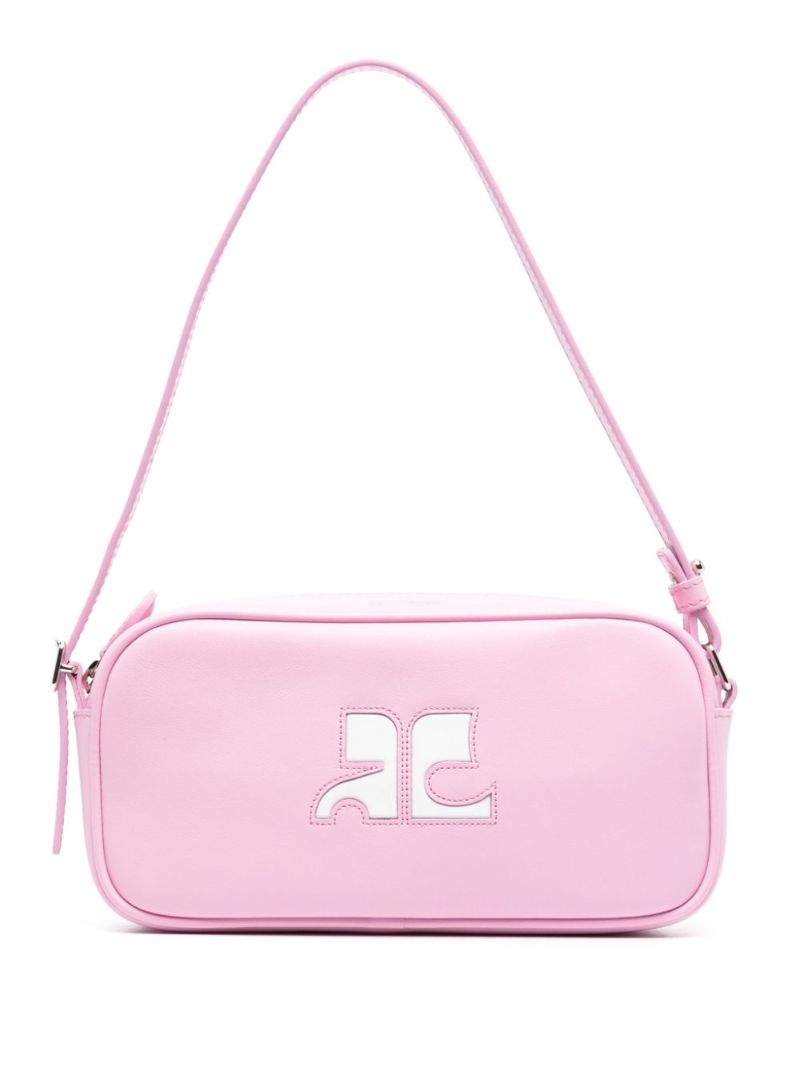 Pink RÃ_x0083_Â©Ã_x0083_Â©dition Leather Shoulder Bag