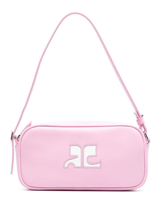 Pink RÃ_x0083_Â©Ã_x0083_Â©dition Leather Shoulder Bag