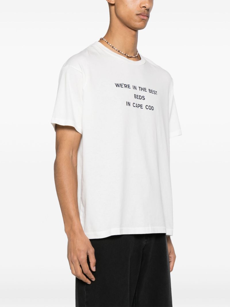 White Best Beds Graphic-print Cotton T-shirt