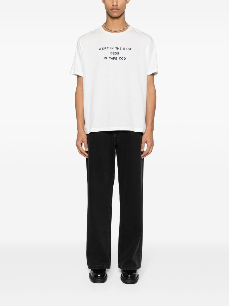 White Best Beds Graphic-print Cotton T-shirt