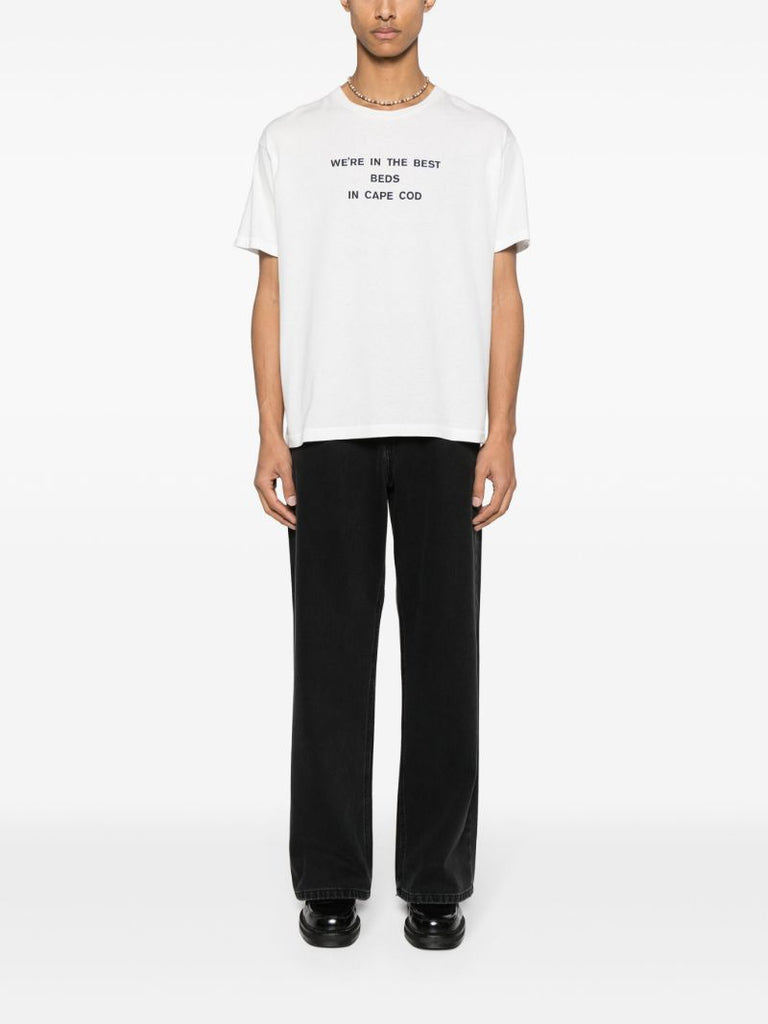 White Best Beds Graphic-print Cotton T-shirt
