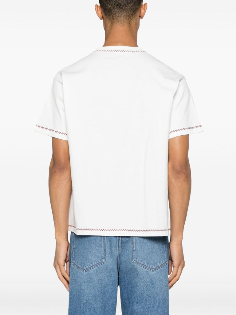 White Griffon Pocket Cotton T-shirt