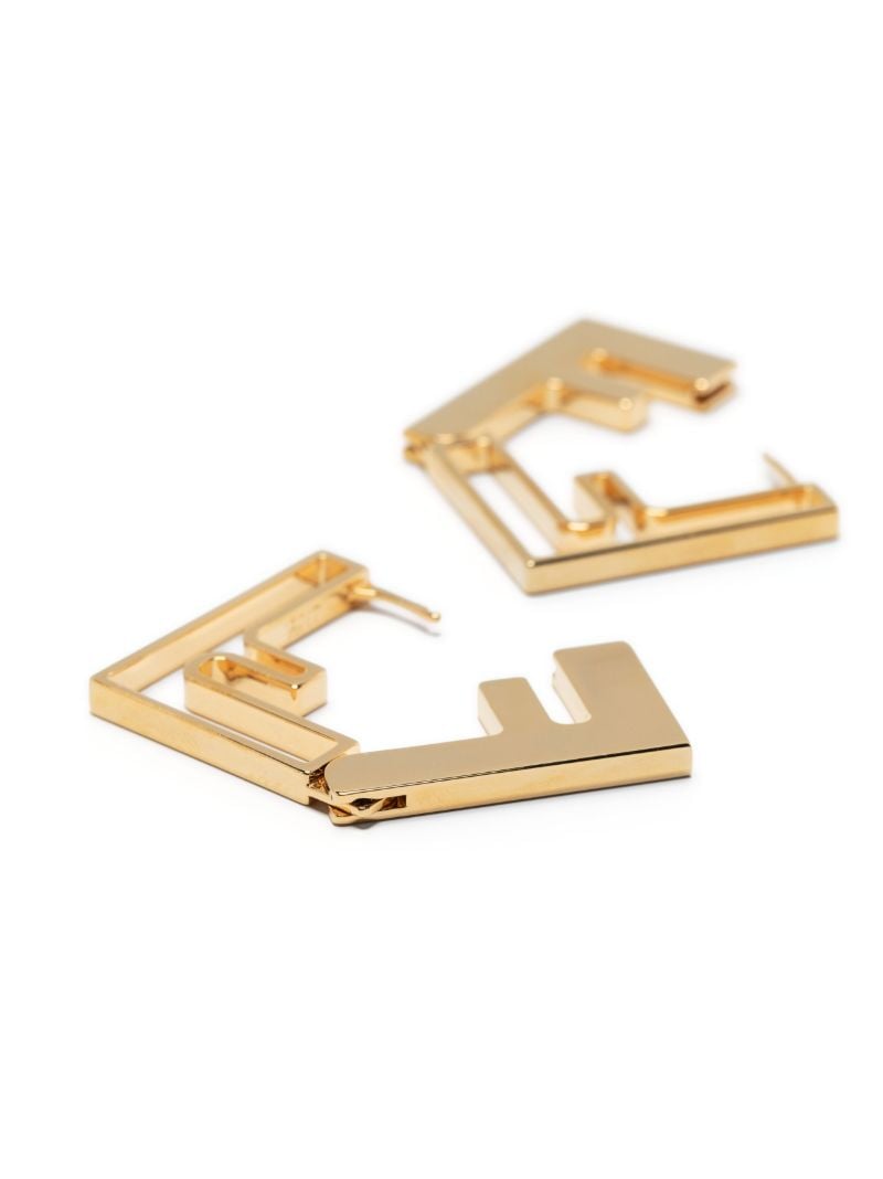 Gold-tone Forever Fendi Drop Earrings