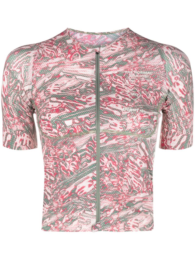 Pink T.k.o. Mechanism Pro Cycling Jersey Top