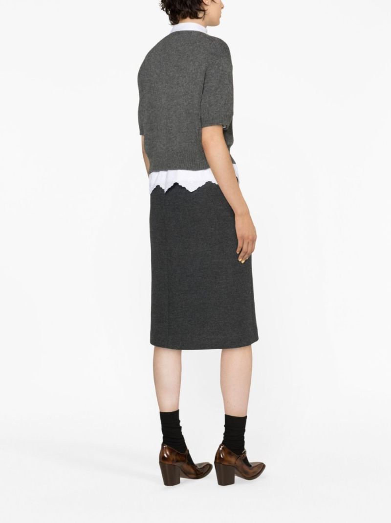 Grey Logo-embroidered Sweater