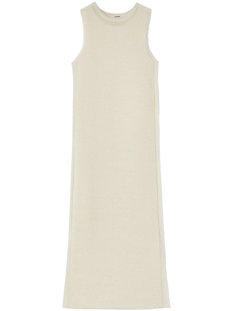Neutral Knitted Maxi Dress