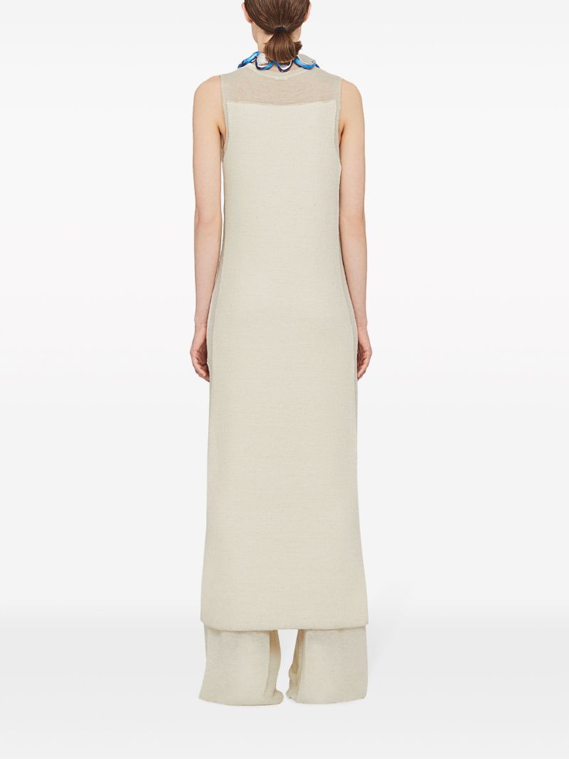 Neutral Knitted Maxi Dress