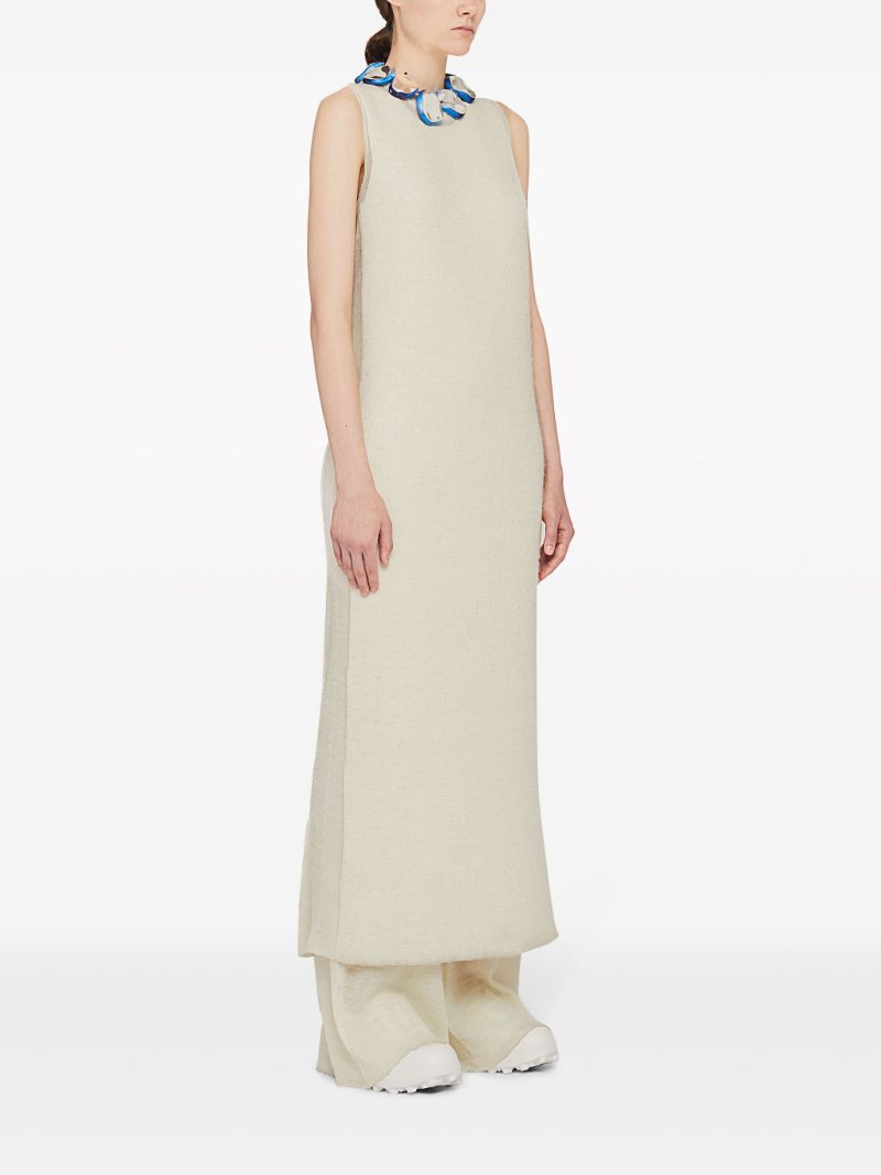 Neutral Knitted Maxi Dress