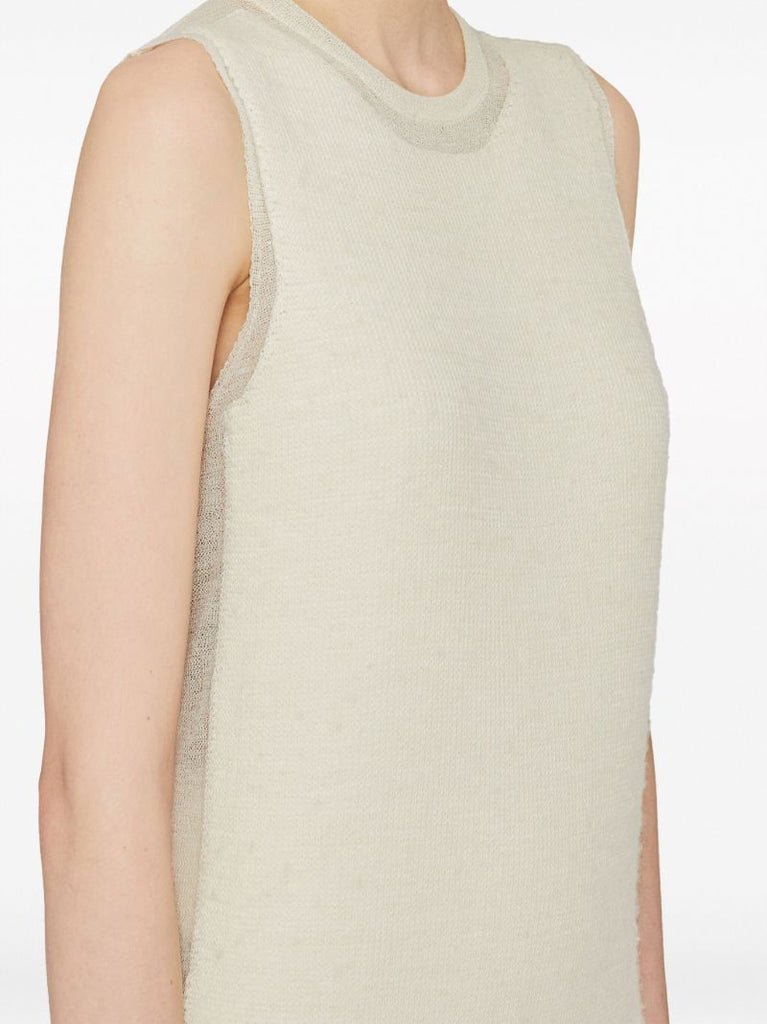 Neutral Knitted Maxi Dress
